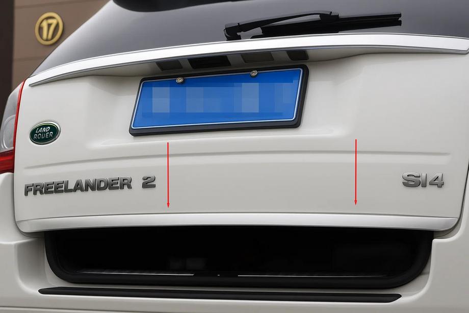 Land Rover Freelander II 2006–2014 Takalukun reunalista (ruostumaton teräs) OmsaLine – italialainen ruostumaton teräs Image