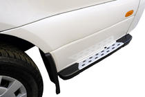 Mercedes Sprinter W907/W910 2018– DOT-Line sivuaskelmat pyörän taakse (2 kpl, alumiini) 85 cm kuva 1