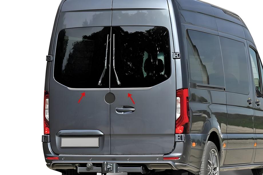 Mercedes Sprinter W907/W910 2018– Takalasin lista, ruostumaton teräs (2 kpl) Carmos - turkkilainen teräs Image