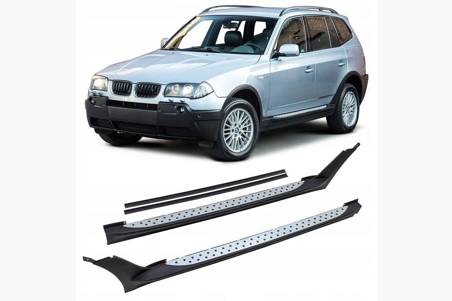 BMW X3 E83 2003–2010 Cixtai sivuaskelmat (2 kpl, alumiini) Image