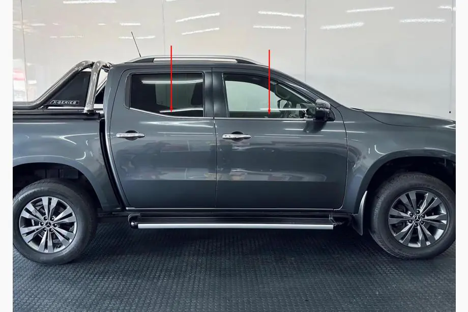 Mercedes X class 2017–2020 Ikkunoiden alareunalistat (4 kpl, ruostumaton teräs) Image