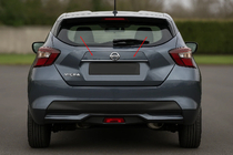 Nissan Micra K14 2016– Kromilista rekisterikilven yläpuolelle OmsaLine (ruostumaton teräs) kuva 1