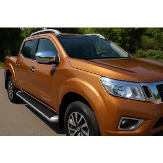 Ruostumattomat peilikotelon kuoret (2 kpl) Nissan Navara/NP300 2016– kuva 1