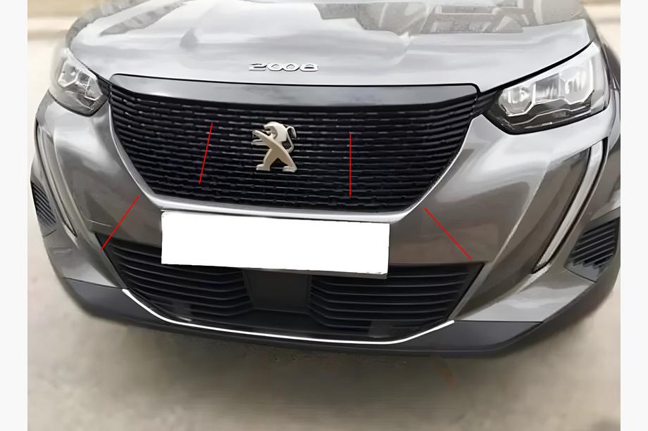 Peugeot 2008 2019– Säleikön kehyslista (3 kpl, ruostumaton teräs) Image
