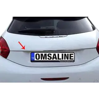 Kromilista rekisterikilven yläpuolelle OmsaLine (ruostumaton teräs) kuva 1