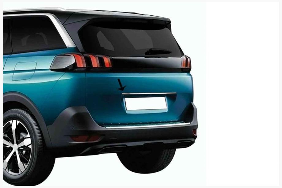 Peugeot 5008 2016–2023 Kromilista rekisterikilven yläpuolelle OmsaLine (ruostumaton teräs) Image