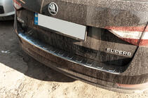 Skoda Superb 2015–2024 Takapuskurin suojalista SW, ruostumaton teräs kuva 8