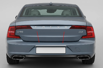 Volvo S90/V90 2016– Kromilista rekisterikilven yläpuolelle (S90, ruostumaton teräs) kuva 1