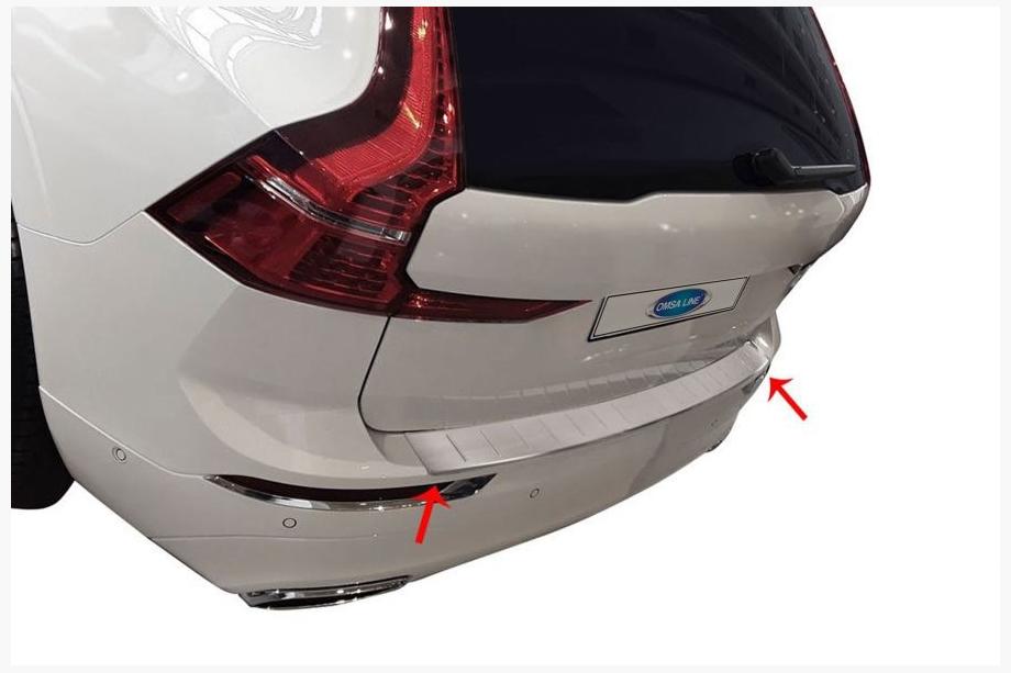 Volvo XC60 2017– Takapuskurin suojalista (ruostumaton teräs) Image