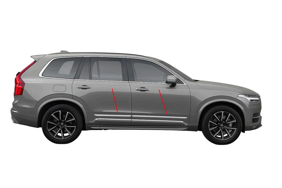 Volvo XC90 2015– Oven listat, ruostumaton teräs (sarja 4 kpl) Image