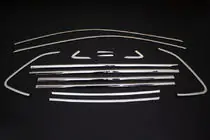 Volkswagen Polo 2017– Täydellinen ikkunankehyslistasarja (14 kpl, ruostumaton teräs) kuva 2
