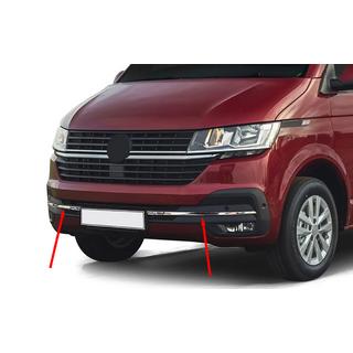 Ruostumattomasta teräksestä puskurin säleikön kromilista 2019+ (4 kpl) Volkswagen T6 2015–2024 kuva 1
