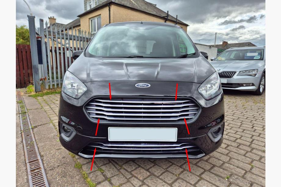 Ford Courier 2014–2023 Carmos maskilistat (2018↗, 7 kpl, ruostumaton teräs) Image