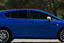 Seat Leon 2005–2012 Ulkopuoliset ikkunalistat Carmos (6 kpl, ruostumaton teräs) kuva 1