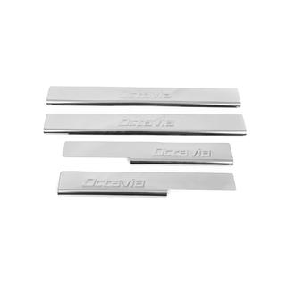 Kynnyslistat Carmos V2 (4 kpl, ruostumaton teräs) Skoda Octavia III A7 2013–2019 kuva 2