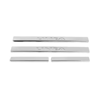 Carmos V2 kynnyssuojalistat (4 kpl, ruostumaton teräs) Fiat Linea 2006–2018 kuva 2