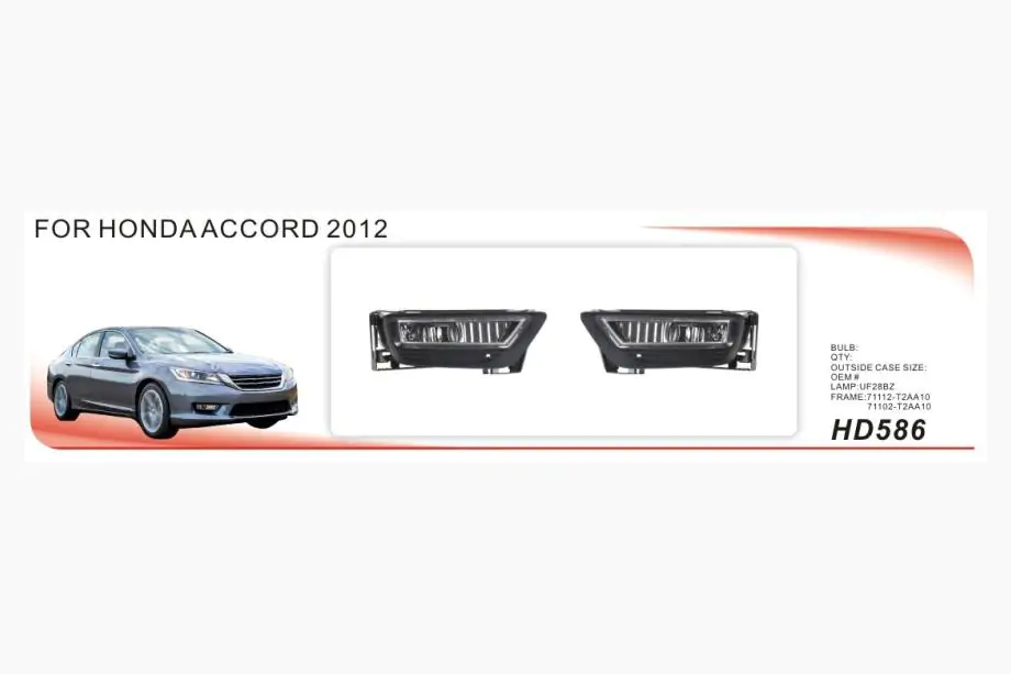 Honda Accord IX 2013–2017 Sumuvalot (2012-2015, halogeeni) Image