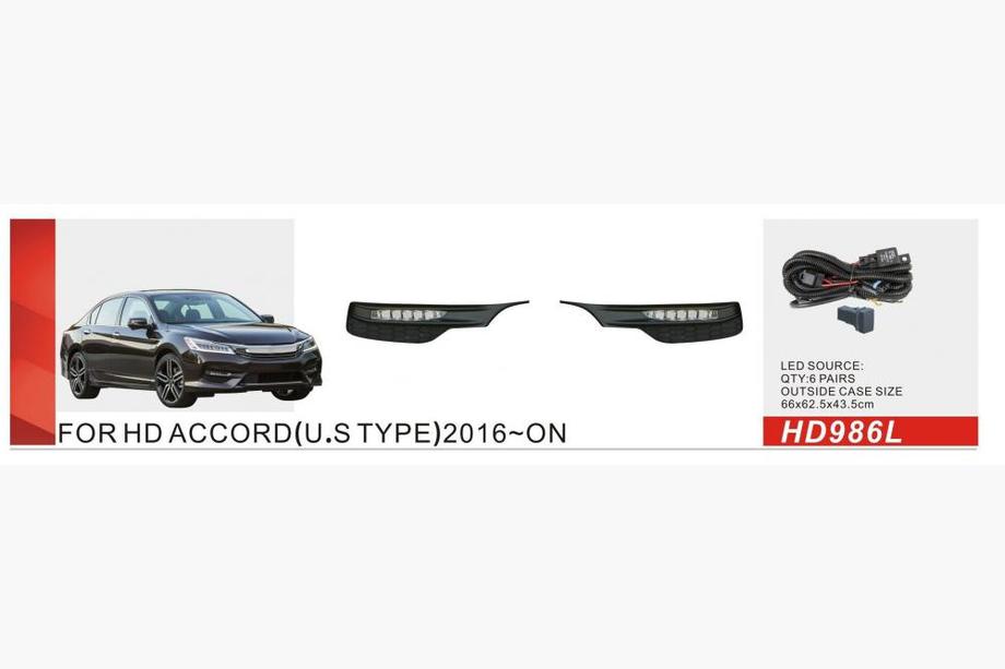 Honda Accord X 2017–2022 US-type sumuvalot (2017-2020, LED) Kuva 1