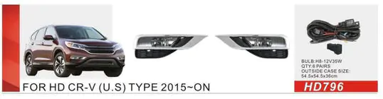 Honda CRV 2012–2016 Sumuvalot 2014-2016 US-type (halogeeni) kuva 1