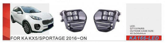 Kia Sportage 2015–2021 Sumovalot 2015-2018 (halogeeni) kuva 1