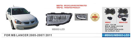 Mitsubishi Lancer 9 2004–2008 Sumuvalot (2 kpl, LED) kuva 1