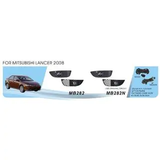 Sumuvalosarja (2 kpl, halogeeni) Mitsubishi Lancer X 2008–