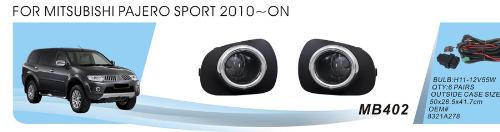 Mitsubishi L200 2006–2015 Sumuvalot 2011-2015 (2 kpl, halogeeni) kuva 1