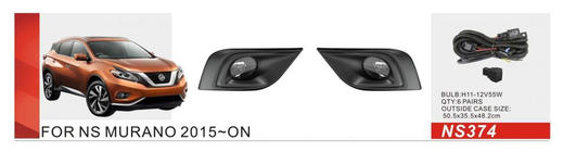Nissan Murano 2014– Sumuvalot 2014-2018 (2 kpl, halogeeni) kuva 1