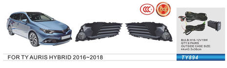Toyota Auris 2012–2018 Sumuvalot Hibryd 2015-2018 (2 kpl, halogeeni) kuva 1