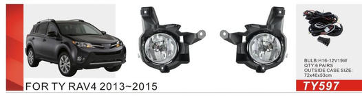 Toyota Rav 4 2013–2018 Sumuvalosarja 2013-2016 (2 kpl, halogeeni) kuva 1