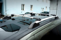 Citroen Berlingo 2008–2018 Lukittavat kattotelineen poikkitangot kattokaiteisiin Skybar V1 (2 kpl) Musta kuva 1