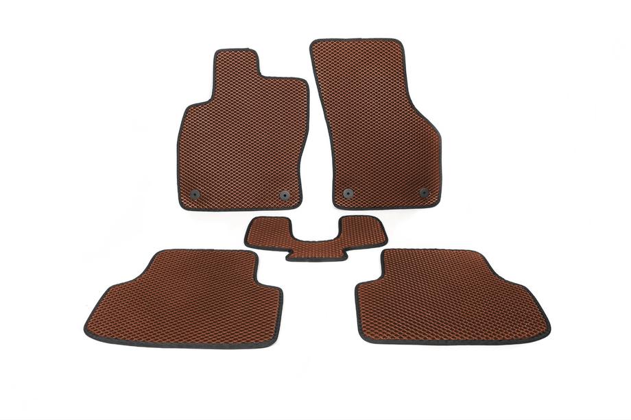 Audi A3 2012–2020 EVA-auton lattiamatot (ruskeat) Image