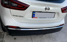 Nissan Qashqai 2014–2021 Takapuskurin suojalista (ruostumaton teräs) kuva 2