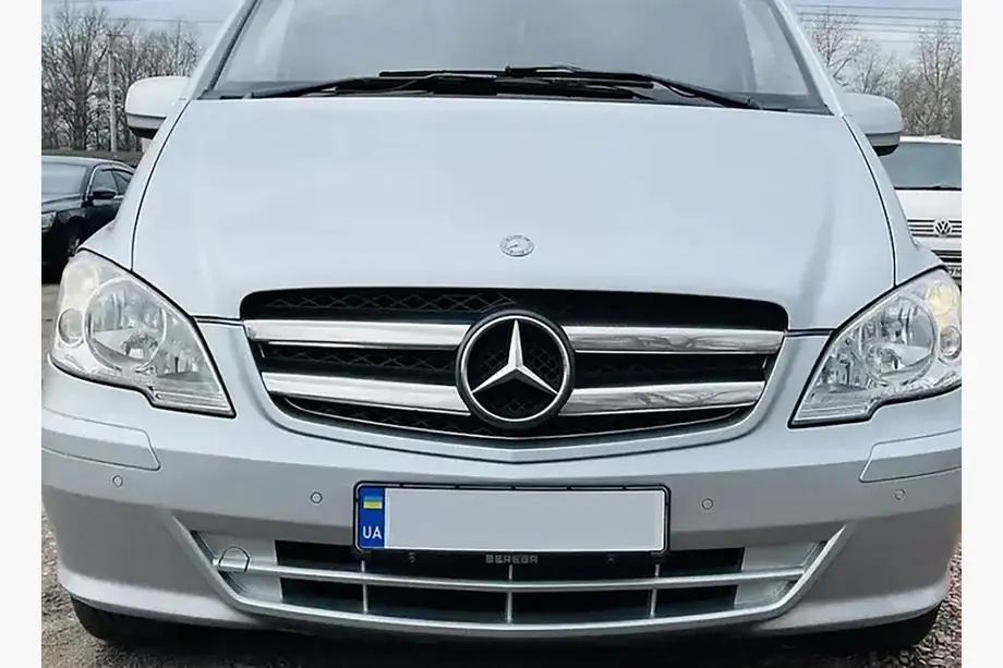 Mercedes Vito W639 2004–2014 Maskin reunan listat, ruostumaton teräs 2010-2015 Image