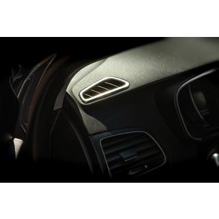 Sisätilan ilmanvaihtosuulakkeen peite (2 kpl, ruostumaton teräs) Renault Megane IV 2016–2025 kuva 3