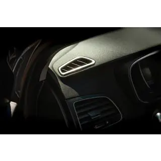 Sisätilan ilmanvaihtosuulakkeen peite (2 kpl, ruostumaton teräs) Renault Megane IV 2016–2025 kuva 3