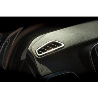 Sisätilan ilmanvaihtosuulakkeen peite (2 kpl, ruostumaton teräs) Renault Megane IV 2016–2025 kuva 2