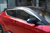 Toyota C-HR 2016–2023 OmsaLine ikkunalistat (4 kpl, ruostumaton teräs) kuva 1