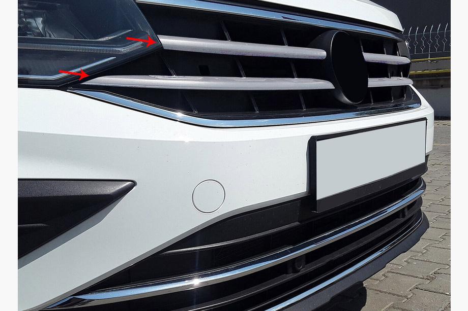 Volkswagen Tiguan 2016–2023 Säleikön koristepaneelit 2020+ (4 kpl, ruostumaton teräs) Carmos - turkkilainen teräs Image