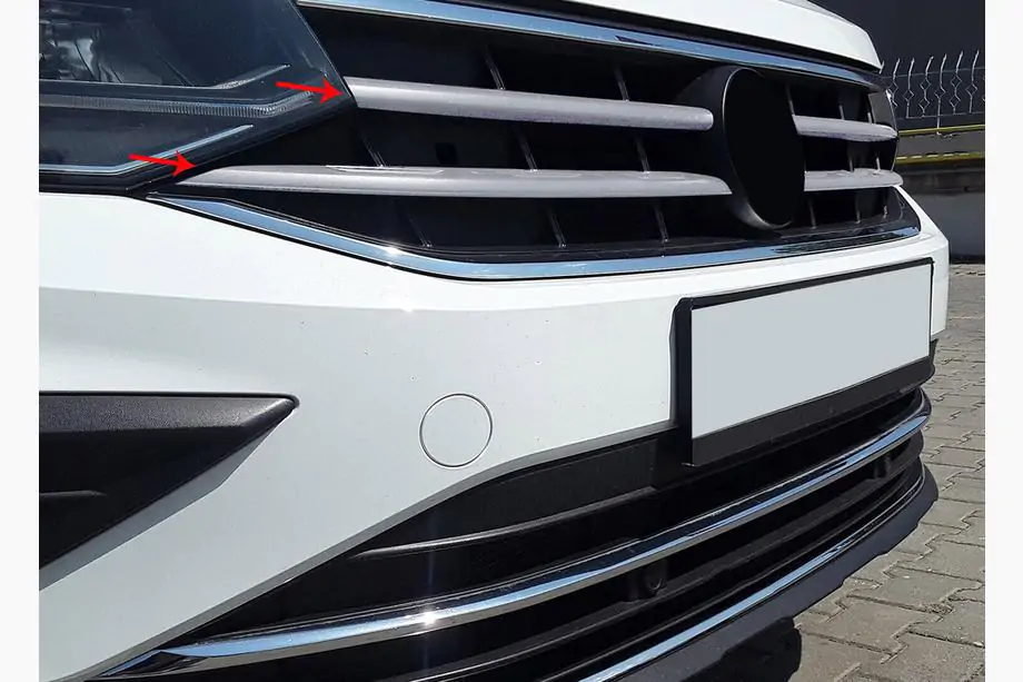 Volkswagen Tiguan 2016–2023 Säleikön koristepaneelit 2020+ (4 kpl, ruostumaton teräs) Image