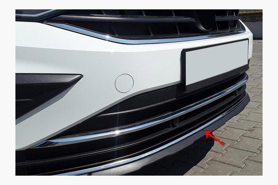 Volkswagen Tiguan 2016–2023 Etupuskurin suojalista 2020+ (ruostumaton teräs) Image