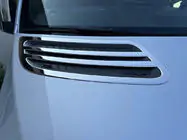 Mercedes Sprinter W907/W910 2018– OmsaLine ilmanottoaukon kromilista (2 kpl, ruostumaton teräs) kuva 1