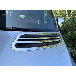 OmsaLine ilmanottoaukon kromilista (2 kpl, ruostumaton teräs) Mercedes Sprinter W907/W910 2018– kuva 2