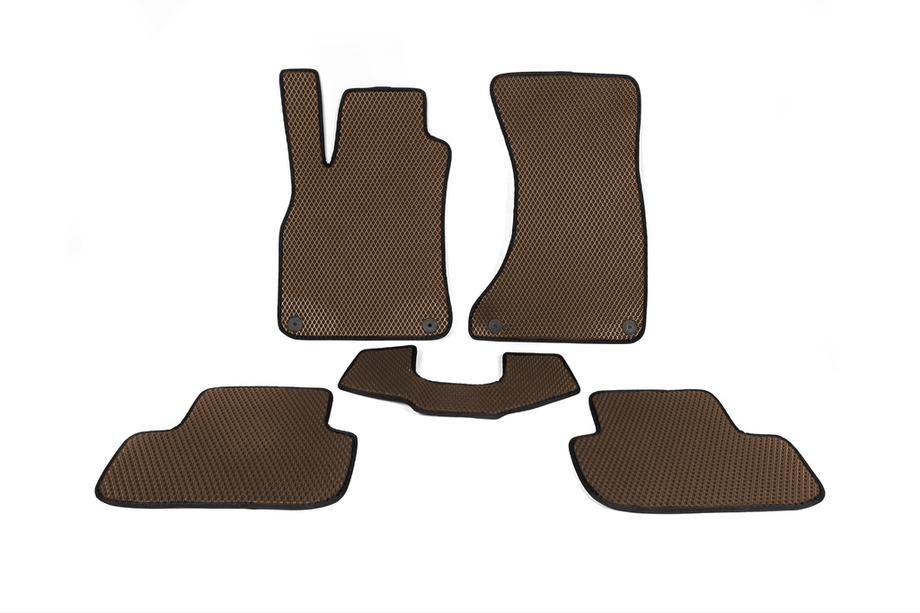 Audi A5 2007–2015 EVA-auton lattiamatot (ruskeat) Image