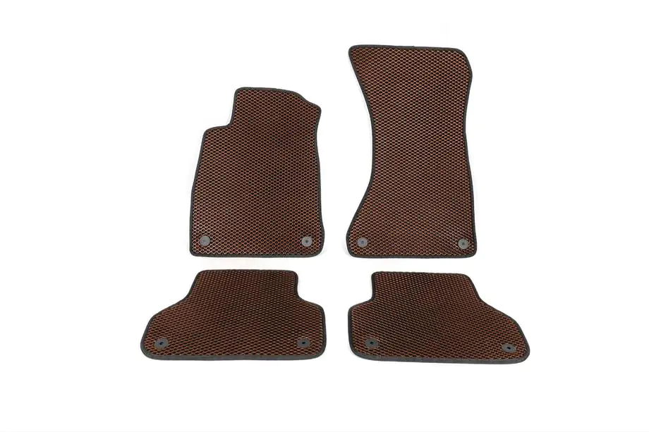 Audi A4 B9 2015–2024 EVA-auton lattiamatot (ruskeat) Image