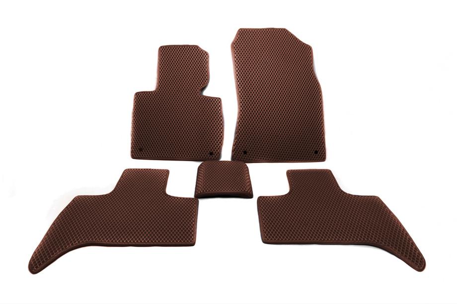 BMW X5 E53 1999–2006 EVA-auton lattiamatot (ruskeat) Kuva 2