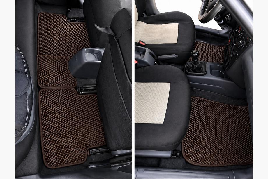 Daewoo Lanos 1998–2017 EVA-auton lattiamatot (ruskeat) Image