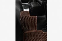 BMW 3-sarja E46 1998–2006 EVA-auton lattiamatot (ruskeat) kuva 4