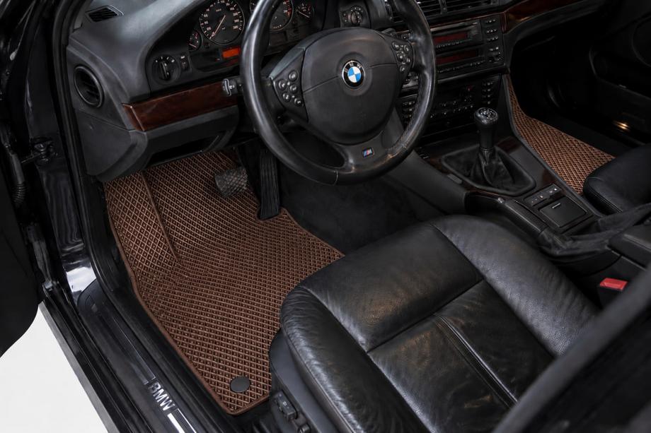BMW 5-sarja E39 1996–2003 EVA-auton lattiamatot (ruskeat) Image