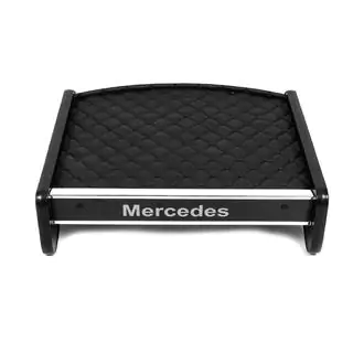 Kojelaudan hylly (musta, mustalla tikkauksella) kuva 2